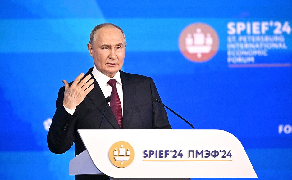 Путин выступил на ПМЭФ: ключевые заявления