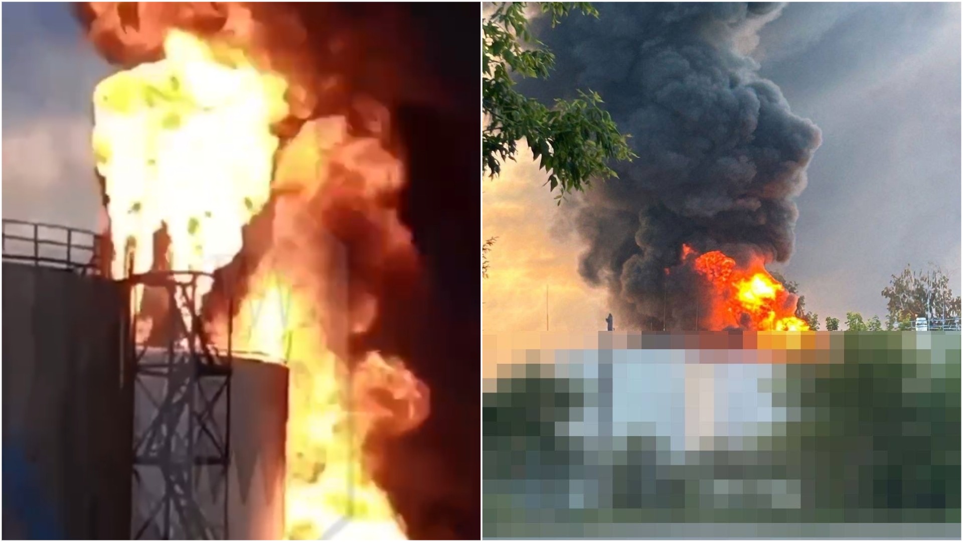 В России горят три нефтебазы после атак беспилотников ВСУ