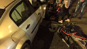 В Севастополе мотоциклист попал под колеса автомобиля 