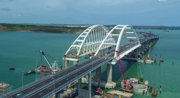 Как Путин открыл автодорожную часть Крымского моста