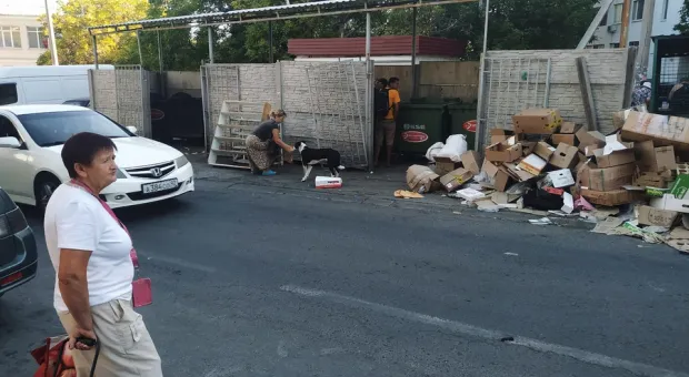 Севастопольский рынок утопает в мусорной свалке