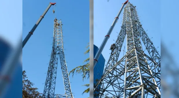 С русла крымской реки снесли 800-метровую башню 