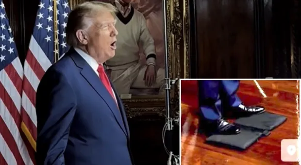 Трампа высмеяли за странное приспособление для ног