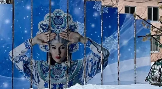 Власти назвали недоразумением баннер с Сашей Грей в образе Снегурочки