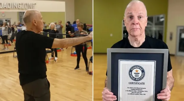 Самый старый фитнес-тренер в мире удивляет окружающих