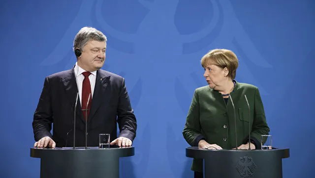 Меркель и Порошенко обсудили размещение миротворцев ООН в Донбассе