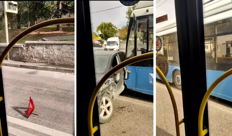 В Севастополе произошло очередное ДТП с участием троллейбуса 