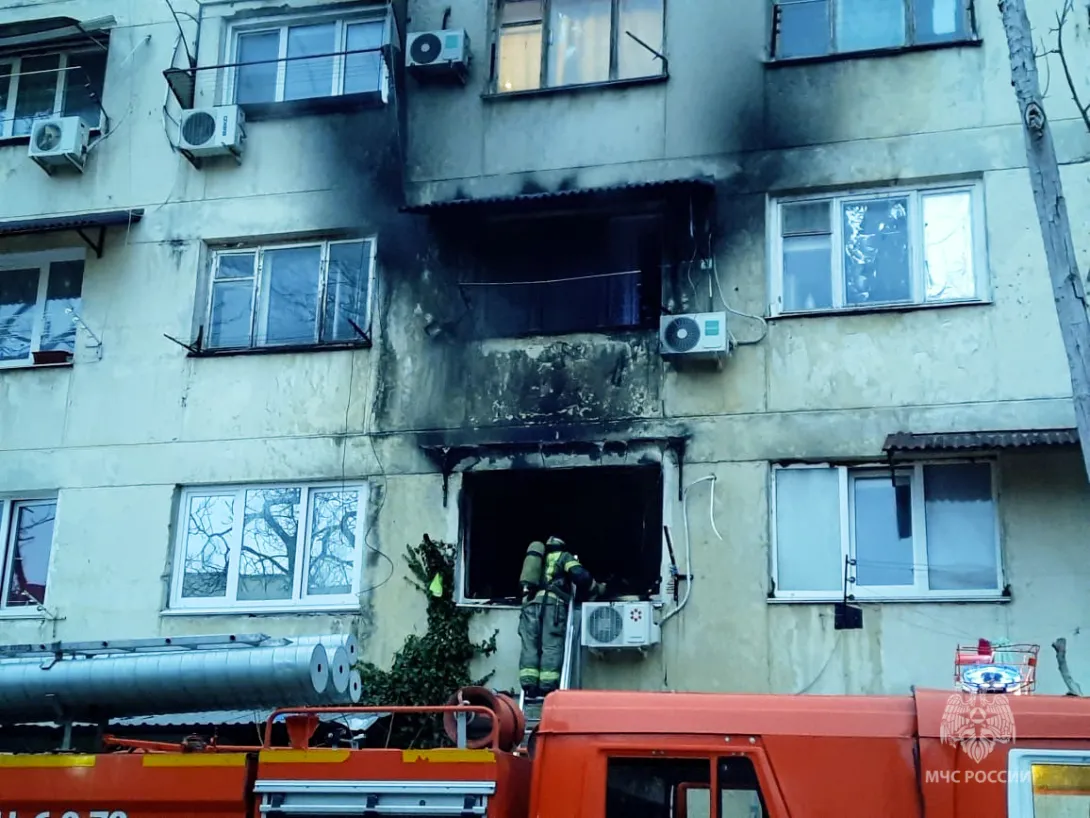 В Севастополе горело общежитие на улице Николая Музыки