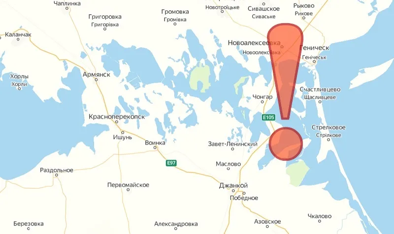 ВСУ атаковали ракетами мосты между Крымом и Херсонской областью
