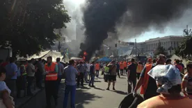 Как минимум один человек пострадал в столкновениях на Майдане