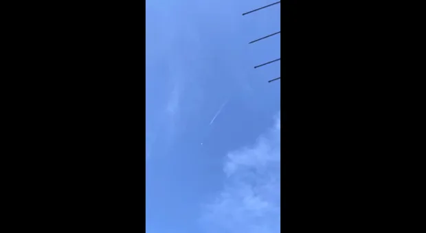 Погоня самолёта за НЛО попала на видео