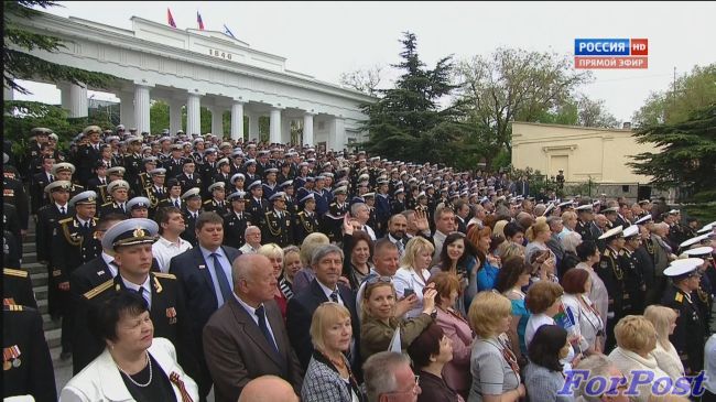 Путин в Севастополе 9 мая 2014