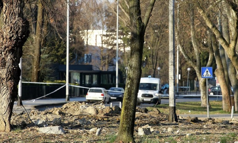 В столице Хорватии упал подозрительный военный беспилотник, раздался взрыв