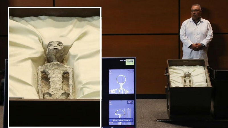 Исследователь показал в Конгрессе «мумии инопланетян» 