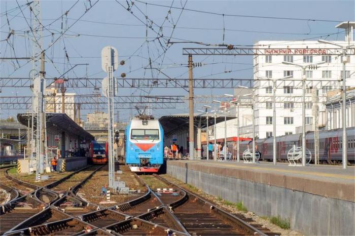 Поезд отправляется с железнодорожного вокзала Нижнего Новгорода.