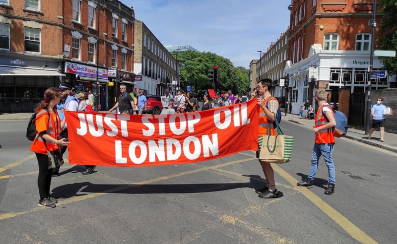 Митинг активисты Just Stop Oil