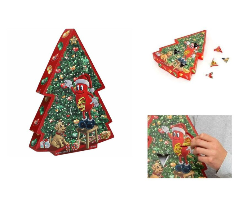Новогодние адвент календари для детей Jelly Belly