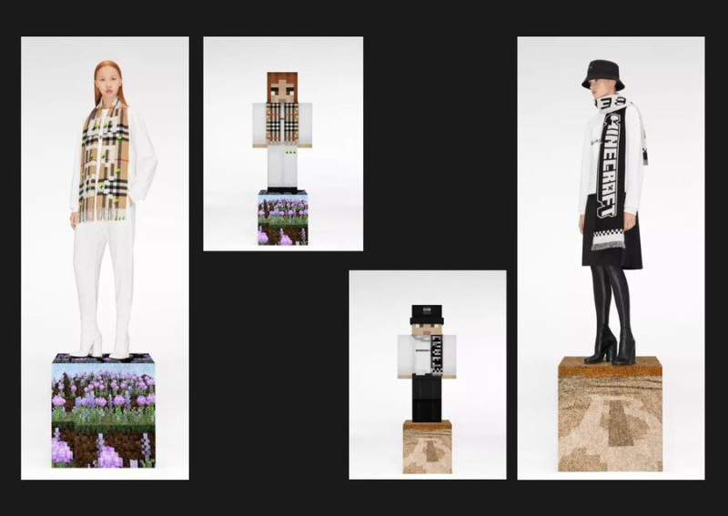 Коллаборация Burberry и Майнкрафта