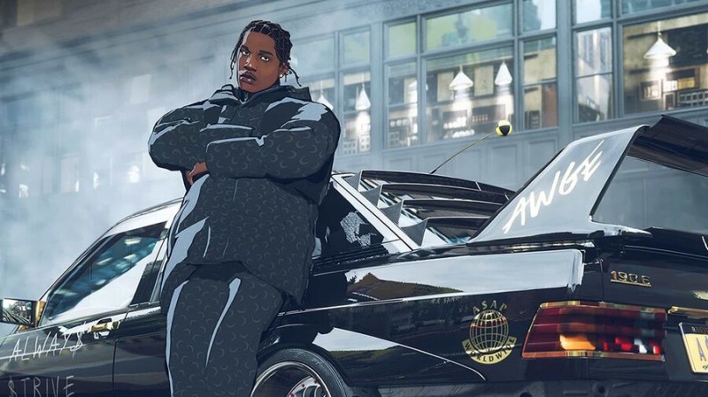 Asap Rocky гонки машины Dior