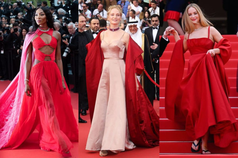 Канны ковровая дорожка платья