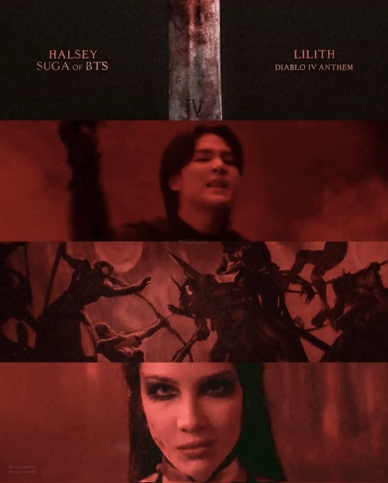 Halsey Suga BTS Lilith