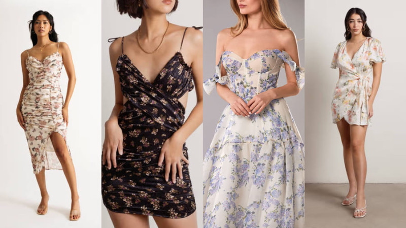 Цветочные платья 2023