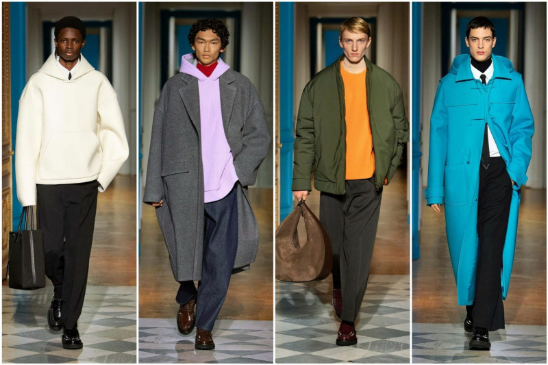 Мужская неделя моды красивые парни