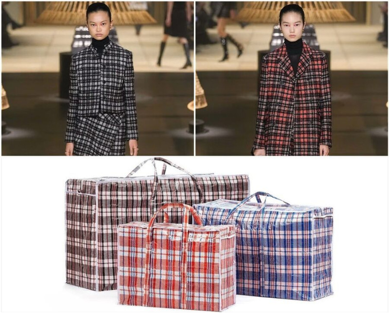 клетчатый костюм диор