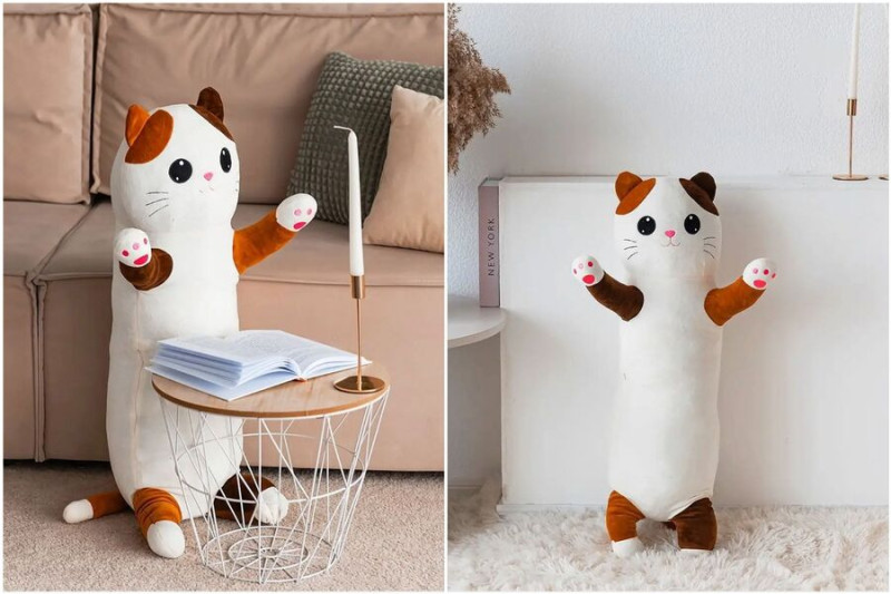 кот батон игрушка антистресс 8 марта