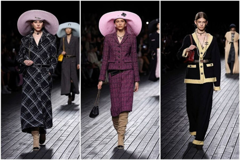 Неделя моды в Париже 2024 шанель твид