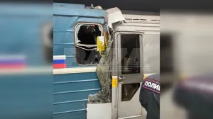 В московском метро столкнулись два поезда