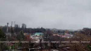 В Симферополе льёт дождь с вечера 1 декабря. 