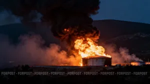 Крупный пожар случился в российском порту после ночной атаки ВСУ