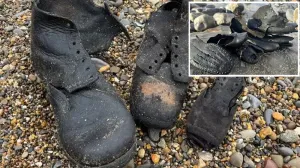 Сотни пар обуви из XIX века вынесло на пляж в Великобритании