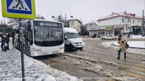 Какие дороги в Севастополе оказались непроходимыми из-за снега
