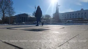 Плитка ушла из-под ног на главной площади Крыма