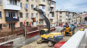 Как продвигается ремонт подпорных стен на одной из ключевых артерий Севастополя