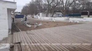 Севастопольский пляж «Учкуевка» начал подготовку к купальному сезону