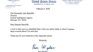 Американский сенатор отправил директору ЦРУ загадочное и зловещее письмо