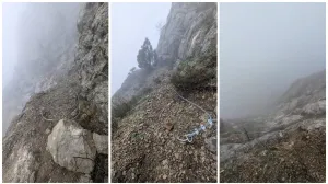 Большой обвал на Ильяс-Кая снёс тросы и анкера севастопольской виа-ферраты 