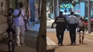 В Китае задержали робота за преследование женщины