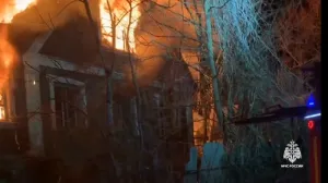 На ночном пожаре в Старом Крыму погиб пожилой мужчина