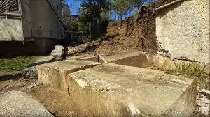 В Севастополе обрушилась очередная подпорная стена