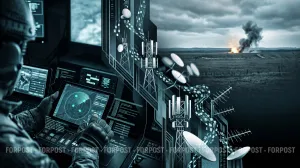 Военные посадили вражеский беспилотник на дорогу около остановки