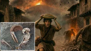 В Помпеях нашли останки римлянина, спасавшегося от извержения при помощи ступы