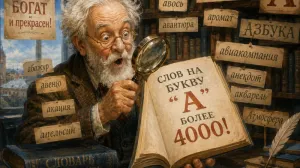 В русском языке нашли более 4 тысяч слов на букву «А»