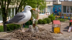 Почему севастопольская чайка выбрала для гнезда детский сад