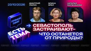Прямой эфир «ЕСТЬ ТЕМА». Севастополь между стройкой и природой. Что важнее?