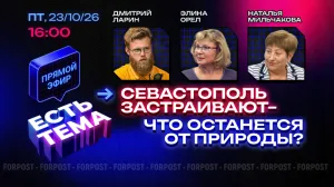 Прямой эфир «ЕСТЬ ТЕМА». Севастополь между стройкой и природой. Что важнее?