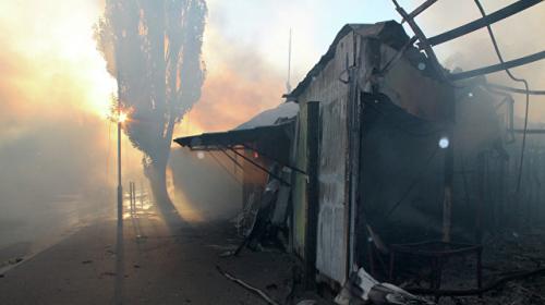 ForPost - В ДНР пожар после обстрела уничтожил 120 гектаров пшеницы